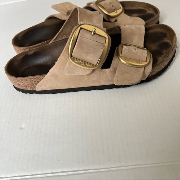 BIRKENSTOCK ARIZONA BIG BUCKLE SLIDE SANDALS SANDCASTLE SIZE 42 (11/11.5) - Picture 8 of 11